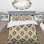 Ensemble de housse de couette beige et brun Midcentury Retro Rhombus I - Midcentury-109174752