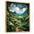 Toile avec cadre flottant or