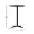 Marrel Round Wood Cocktail Table with Columns-11792481-92296670-92296671