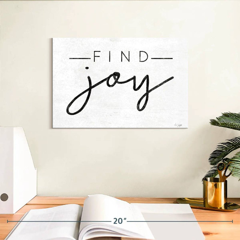 Tergel Find Joy, 8" H x 12" W