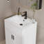 24" Intergrated Sink Top, Zinc Alloy Faucet, Solid Brass Pop up Drain