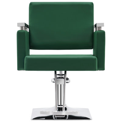 28" Wide Swivel Salon Chair, Hydraulic Pump Barber Chair, Faux Leather
