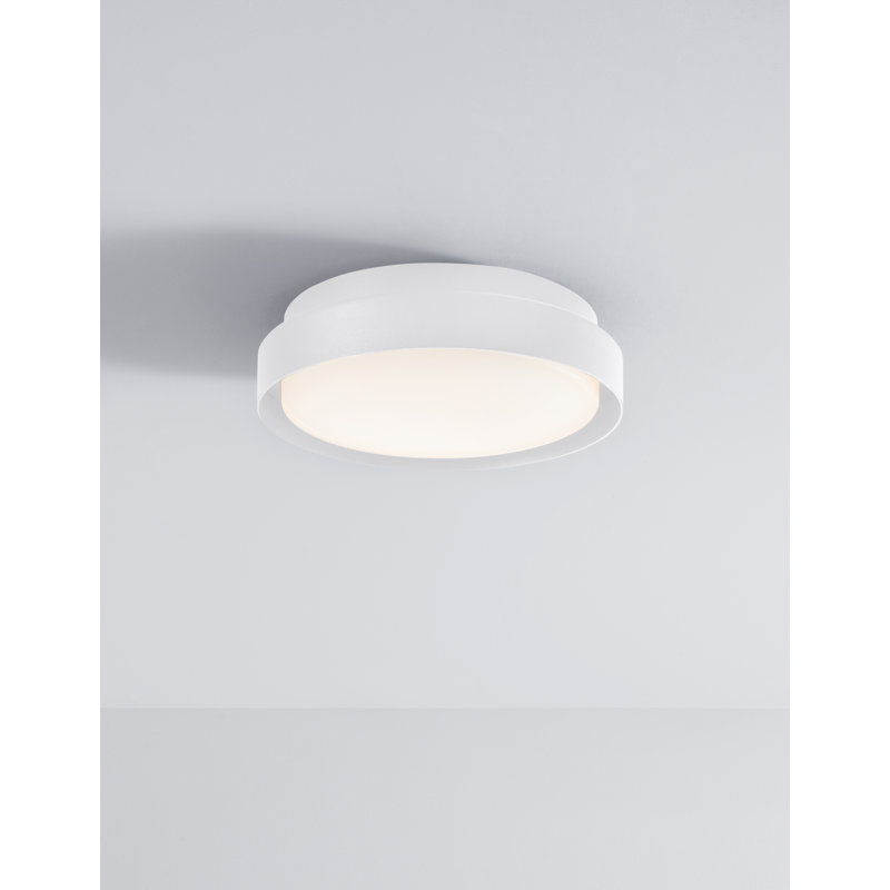 Haversham LED Outdoor Flush Mount, White