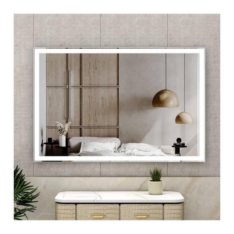 Miroir mural de salle de bain surdimensionné 60X40 pouces