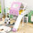 Artia Playful Loft Bed With Slide, Staircase-1301877095-1301877089
