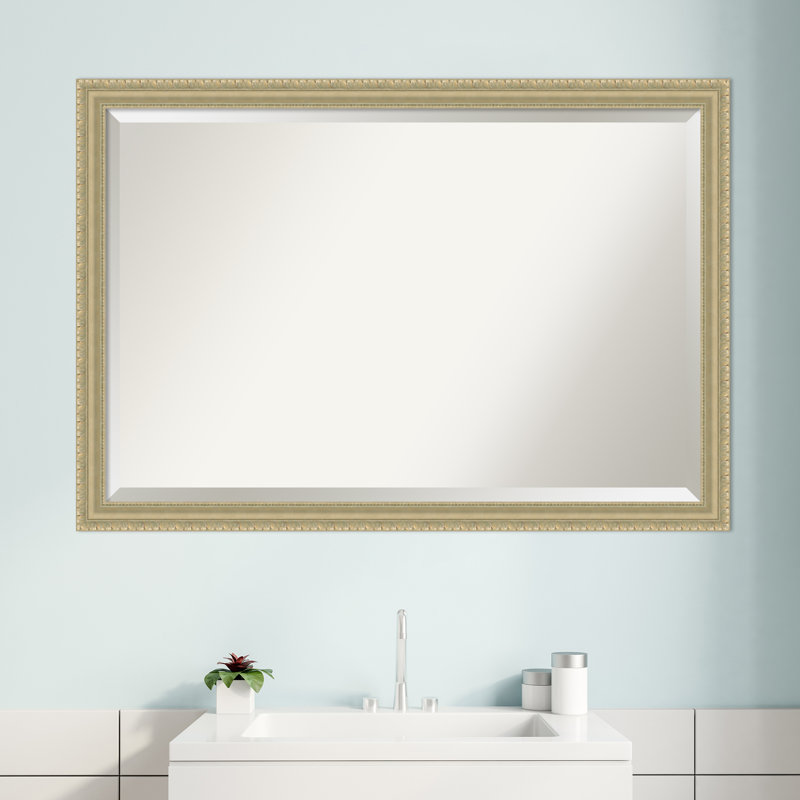 Kowal Wood Flat Wall Mirror, 27" H x 39" W