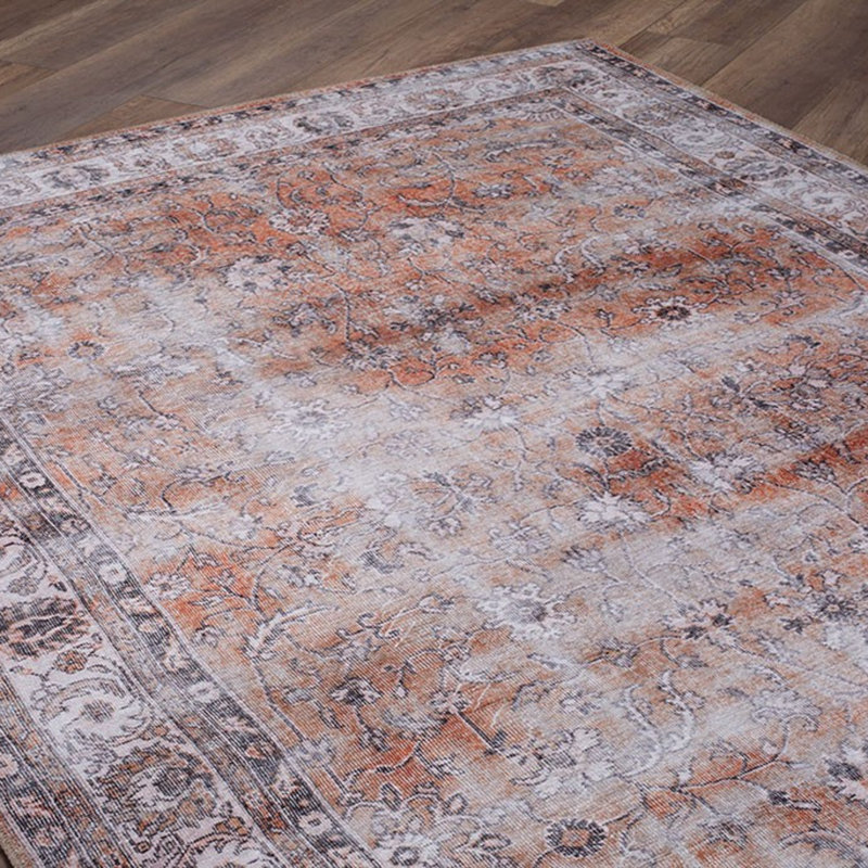 Premium Machine Washable Carpet, 4.6 x 6.2 Feet, 100% Polyester, 1850 g/m² | Pile Height: 0.2 Inches | Eco-Friendly Recycled Poly Cotton Underside | Perfect for Living Room, Bedroom, and High-Traffic Areas
