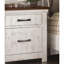 Table de chevet en bois massif vieilli 1Pc