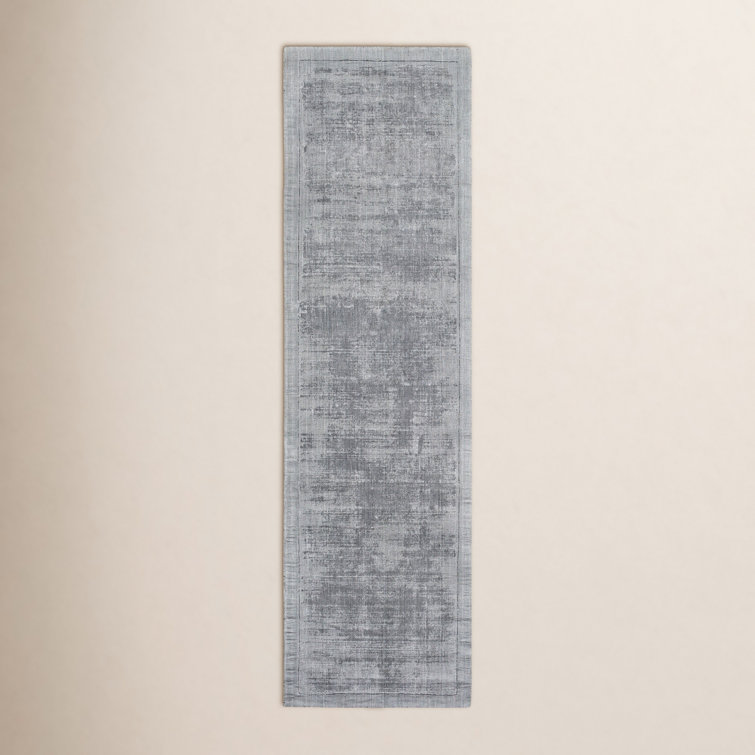 Mckinley Handmade Viscose Gray Rug