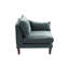Magnifique 6 chaises modulaires en tissu minéral, sans accoudoirs et à un accoudoir, coussins de coussin, canapé, canapé modulaire à structure en bois, chaise en suède, base-1996294867