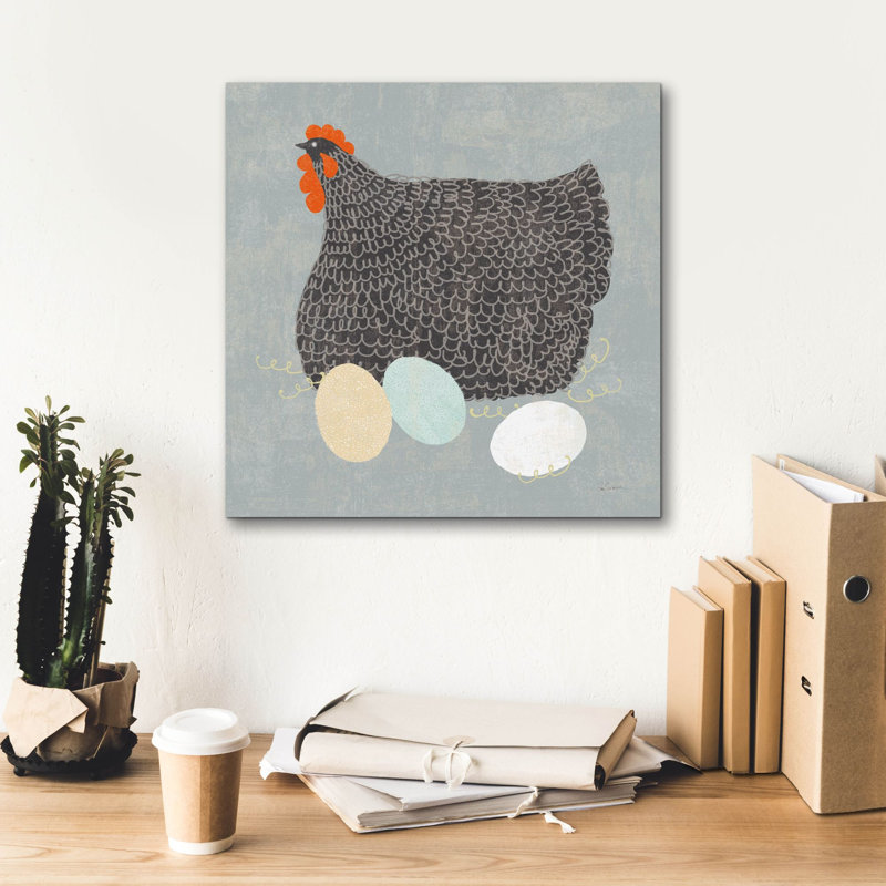Toile épique Graffiti «Fresh Eggs 2 No Words» par Sue Schlabach, 12 po x 12 po, H 18 po x l 18 po x P 0,75 po