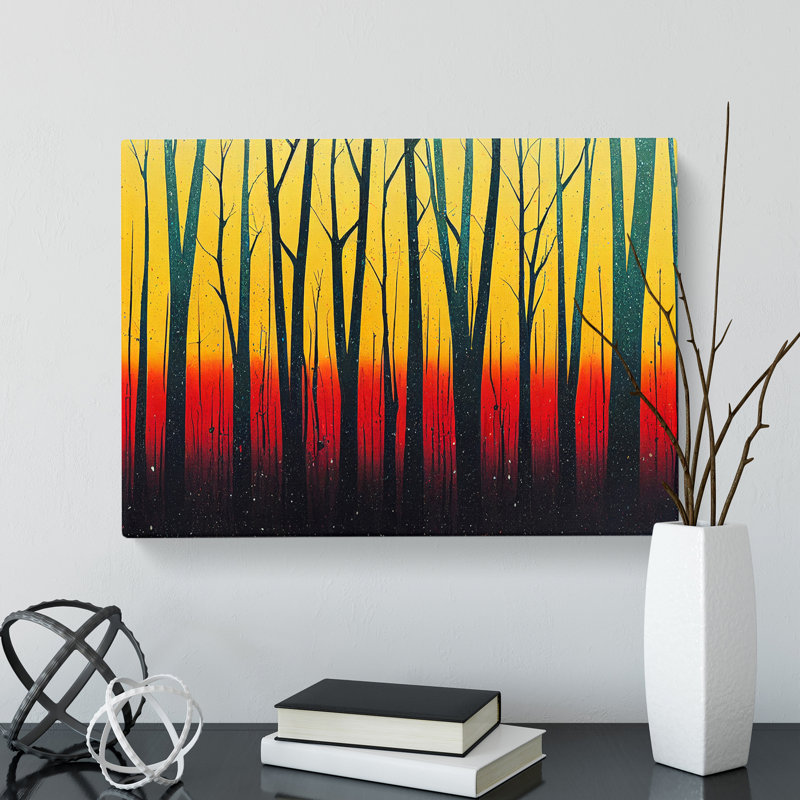 Splashed Forest Vol.3 Abstract - Wrapped Canvas, 50cm H x 76cm W x 3cm D