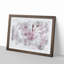A Pretty Pink Cherry Blossom Tree in Abstract - Picture Frame Painting Print on MDF-55629003-55629001