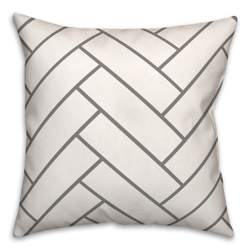 5 housses de coussin d'extérieur carrées et insert, 18 po x 18 po, Gris