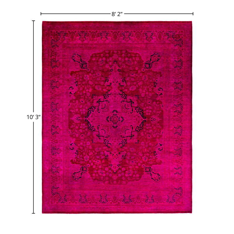 Tapis unique en laine 8 pi 2 po x 10 pi 3 po Sannie