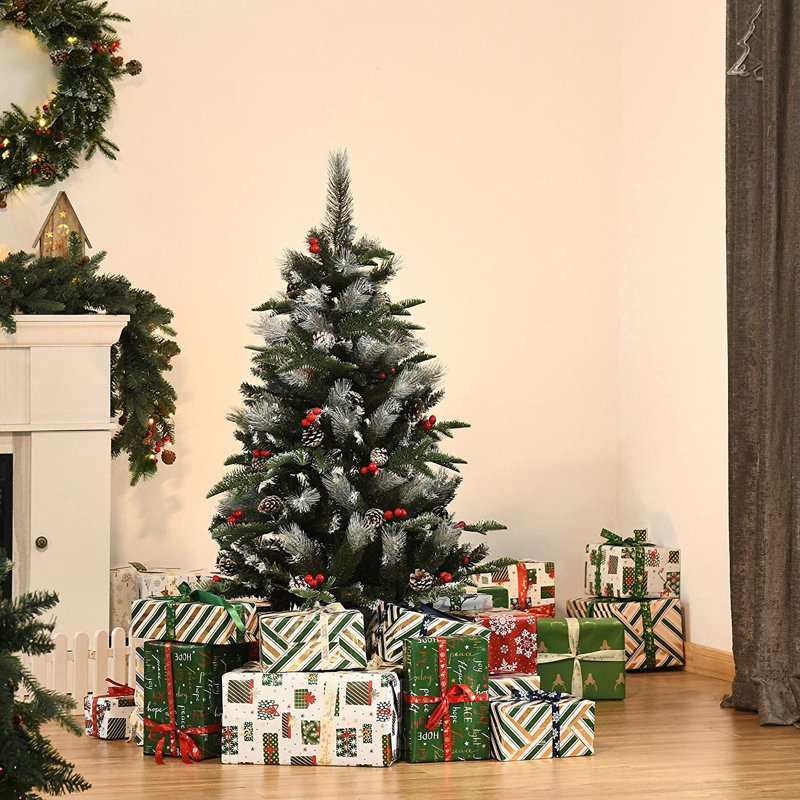 Artificial Pine Christmas Tree, 4' H