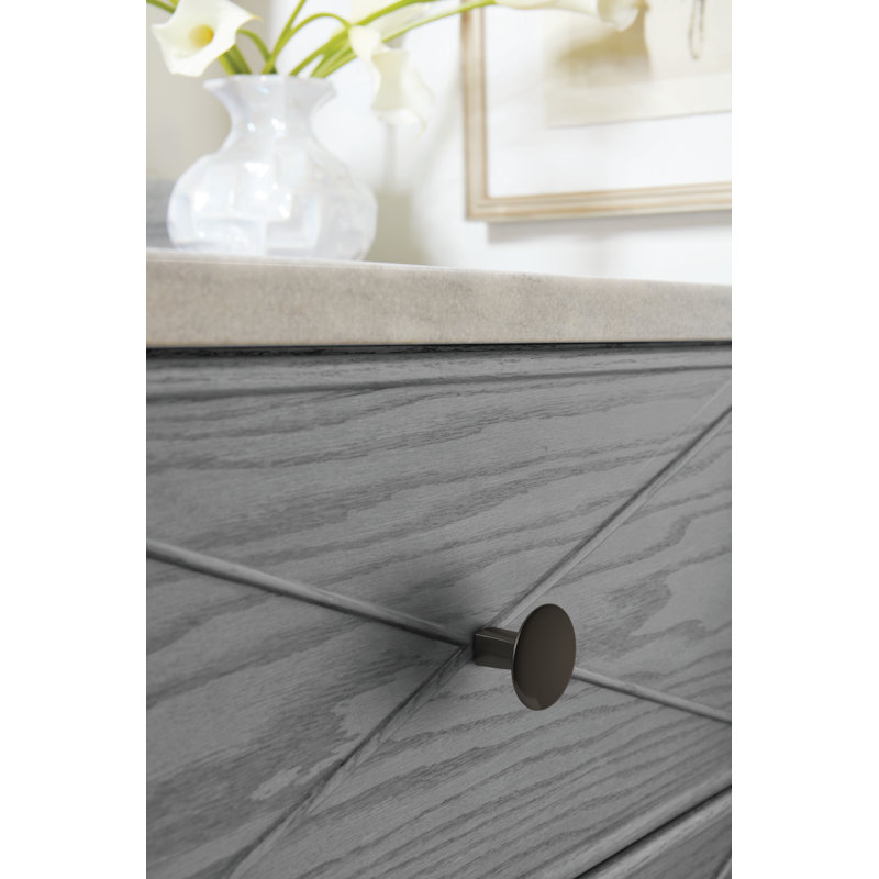 Riva 1 1/4" Diameter Round Knob, Graphite