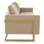 Canapé confortable en velours 3 places avec base en acier inoxydable Bellago-1322589165
