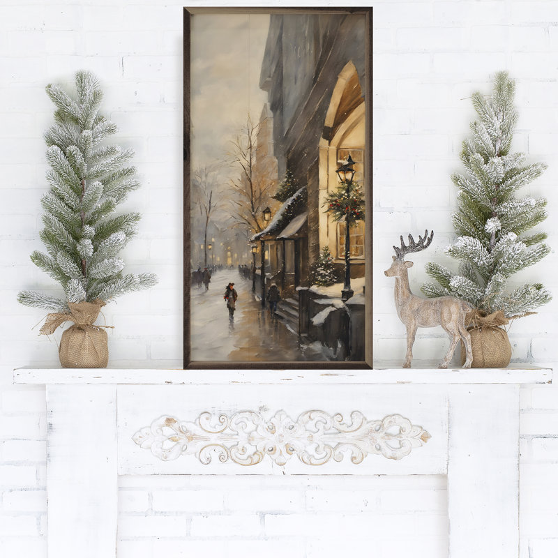 Ville de Noël, H 24 po x l 12 po x P 1 po