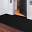 Tapis noir en polyester tissé à la machine Malayeka-568233016