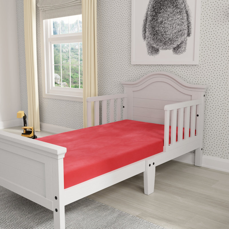 Kids 5" Red Full Mattress With Water Resistant Cover, Full