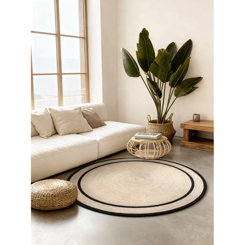Hanse Home Lina - Jute Rug, Natural Rug for Living room, Bedroom, Diningroom