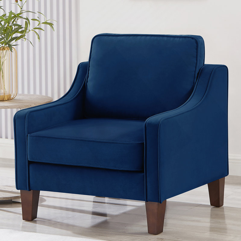 Fauteuil moderne, fauteuil simple de salon, Marine