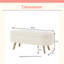 Banc de rangement avec repose-pieds ovale Luxury-7205800