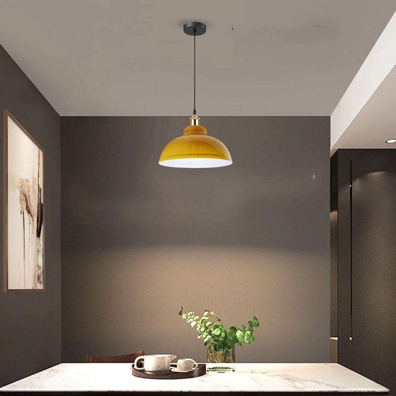 Binns 1 - Light Dome Pendant, Yellow