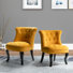 Grenier Upholstered Wingback Button-Tufted Side Chair