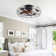Hadiah 7 - Blade Flush Mount Ceiling Fan with Remote Control and Light Kit Included