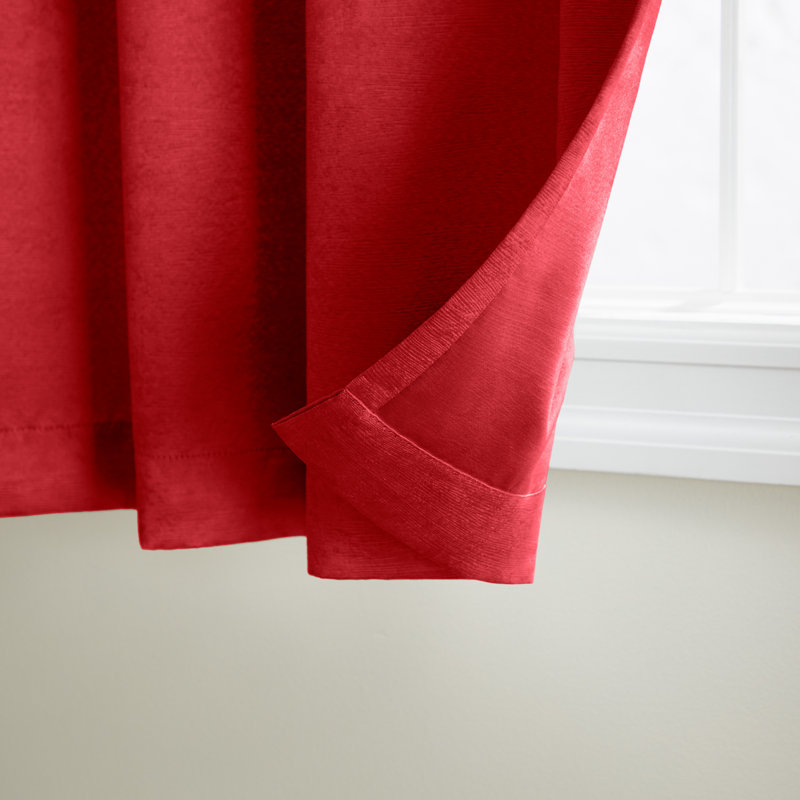 Rideau obscurcissant et isolant Phillipa , Rouge, L 52 po x L 63 po