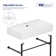 Turner 30" W x 16" D x 35" H Ceramic Rectangular Console Bathroom Sink with Overflow