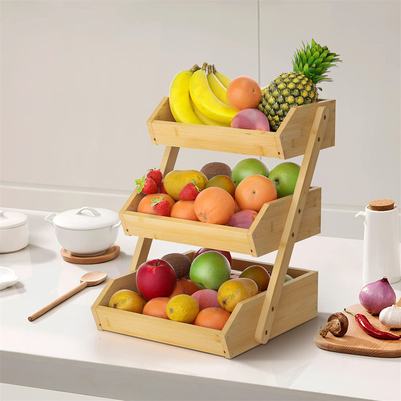 Latunja Wood Cabinet Shelving Rack