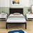 Claythorne Wood Platform Bed Frame With Headboard-362103321
