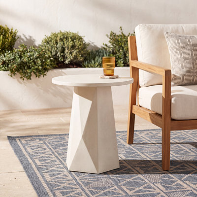 Bowman Outdoor Round Side Table