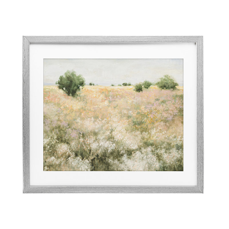«Pastoral Freedom Field», reproduction encadrée sous verre, conception de Julia Purinton, H 17 po x l 21 po