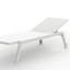 Chaise longue d'extérieur réglable en aluminium