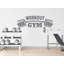 Adhésif décoratif gymnase, crâne de Barbell-396756549-396756548