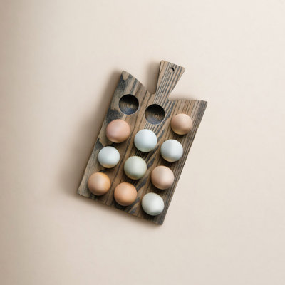 Araucana Paddle Wood Egg Platter