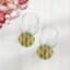 Gem Emeralds Gold Vegan Leather Round Coasters-1313626654