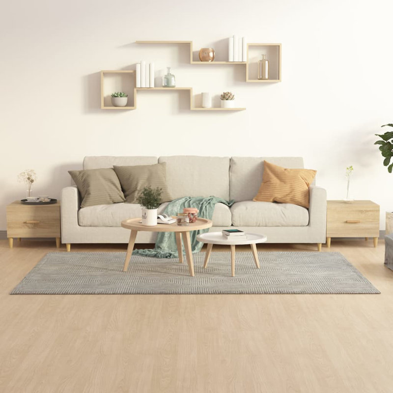 Cuellar Three Leg Coffee Table, Brown