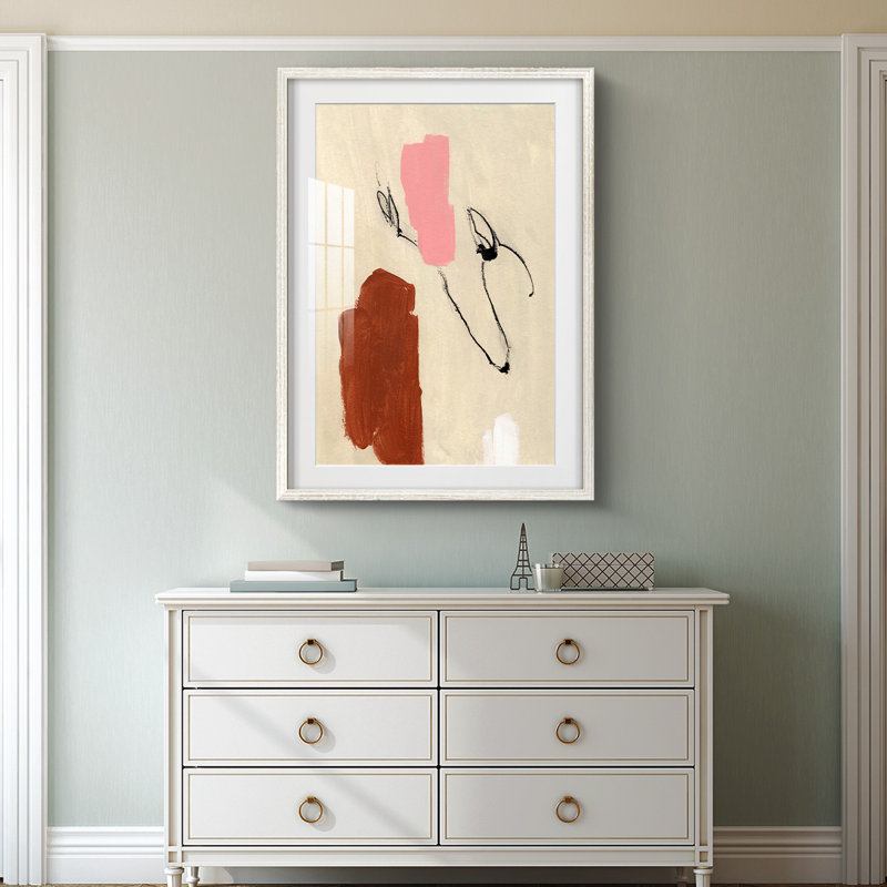 Terra Rosa - I - impression encadrée, 28.5" H x 20.5" W, Blanc