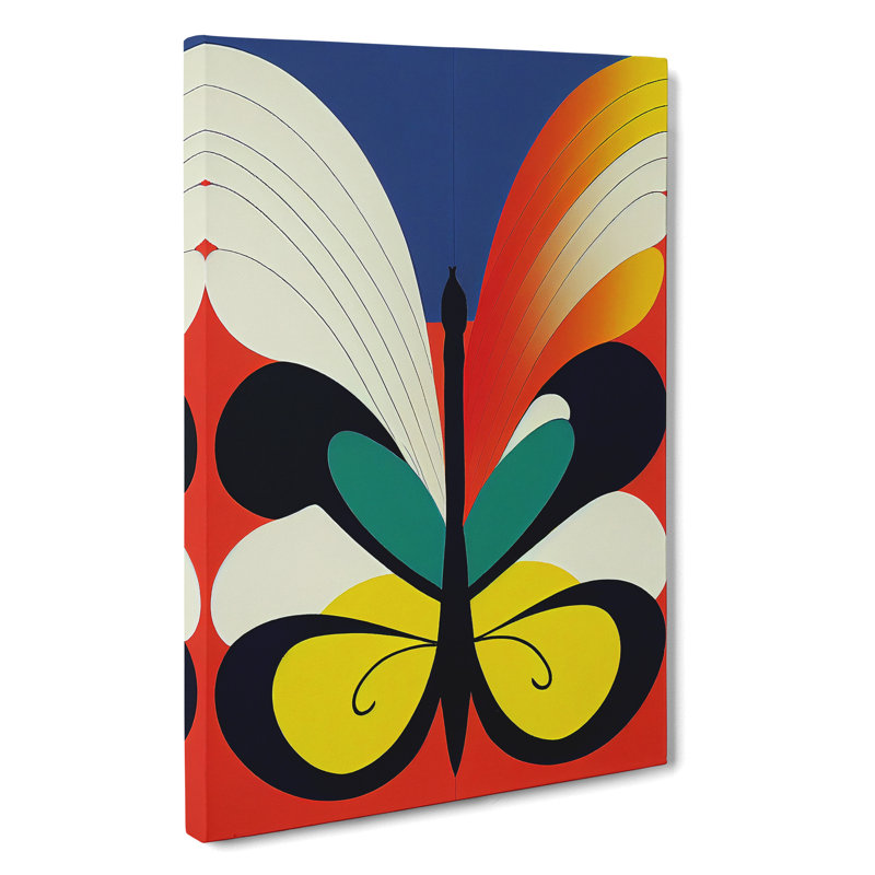 Butterfly In No.4 - Print, Wrapped Canvas, 50cm H x 35cm W x 3cm D, No Matte