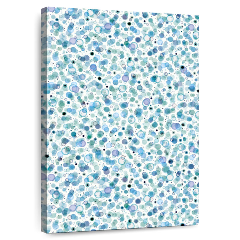 Cosmic Bubbles Blue, 51" H x 34" W