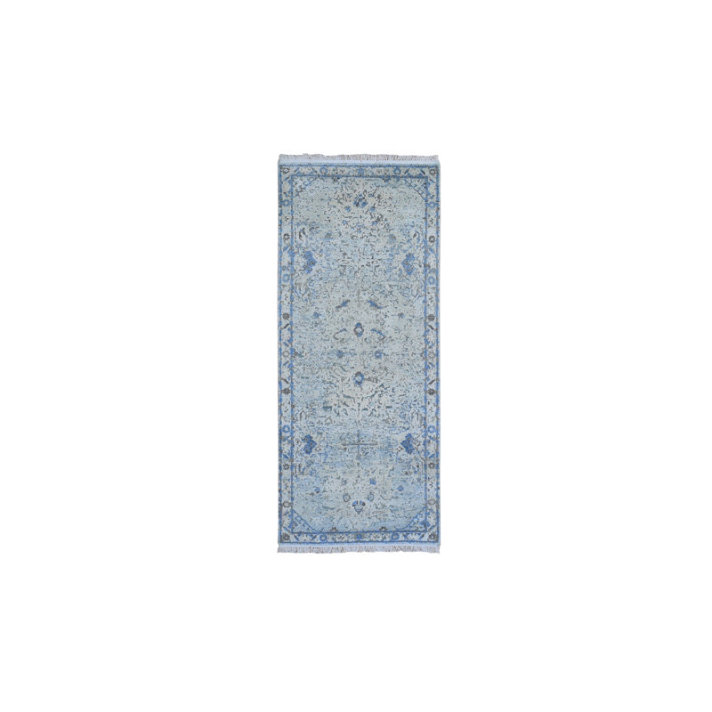 Corentin One-of-a-Kind 2'6" X 6' Runner Area Rug in Blue