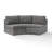 Sneed 83 " W Curved Metal Patio Sofa with Cushions-2107462251