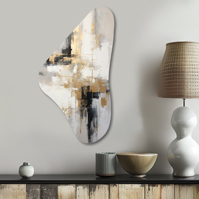 «Essential Bliss Minimalisme», peinture abstraite sur or