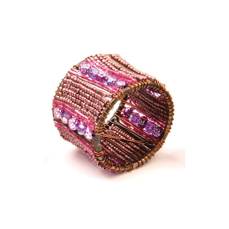 Metal Napkin Ring, Purple