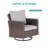 6 Piece Patio Sofa with Rectangle Fire Pit Table and Ottomans-108198475-108198476